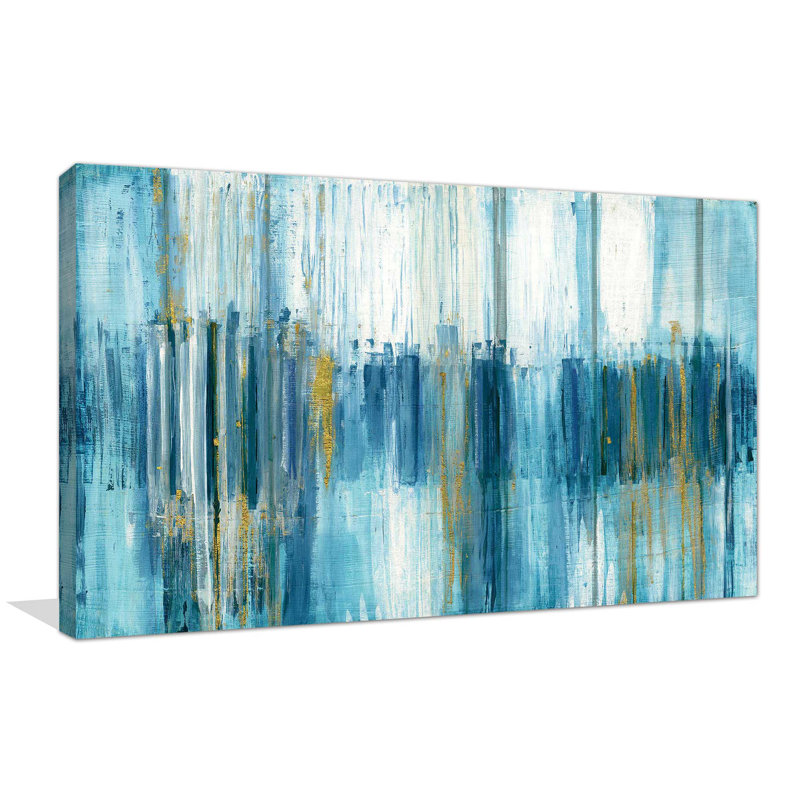 'Saturnia' Acrylic Painting Print on Canvas, 18" H x 30" W x 1" D