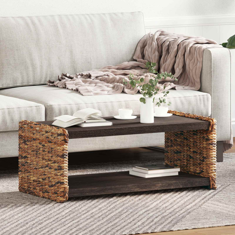 Solid Wood Coffee Table, 35cm. H x 90cm. L x 45cm. W