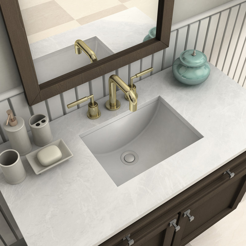 ElDorado Widespread Bathroom Faucet with Drain Assembly, Polished Gold