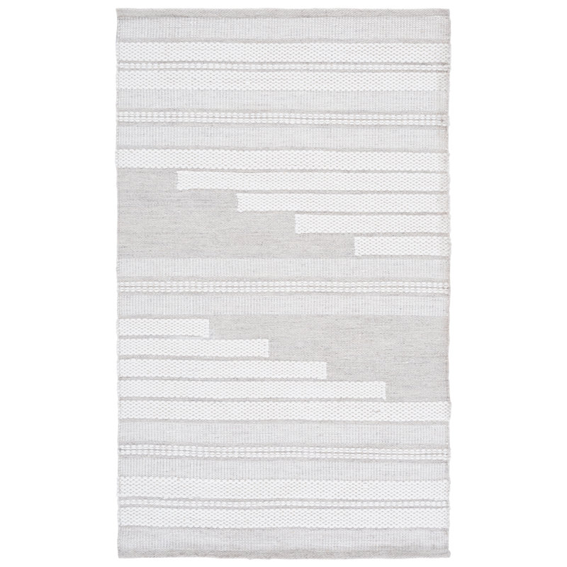 Kilim Hand Woven Performance Striped Rug, Rectangle 3' x 5'