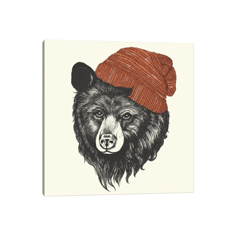 Zissou The Bear by Laura Graves - Wrapped Canvas Print, 30.48 cm H x 30.48 cm W