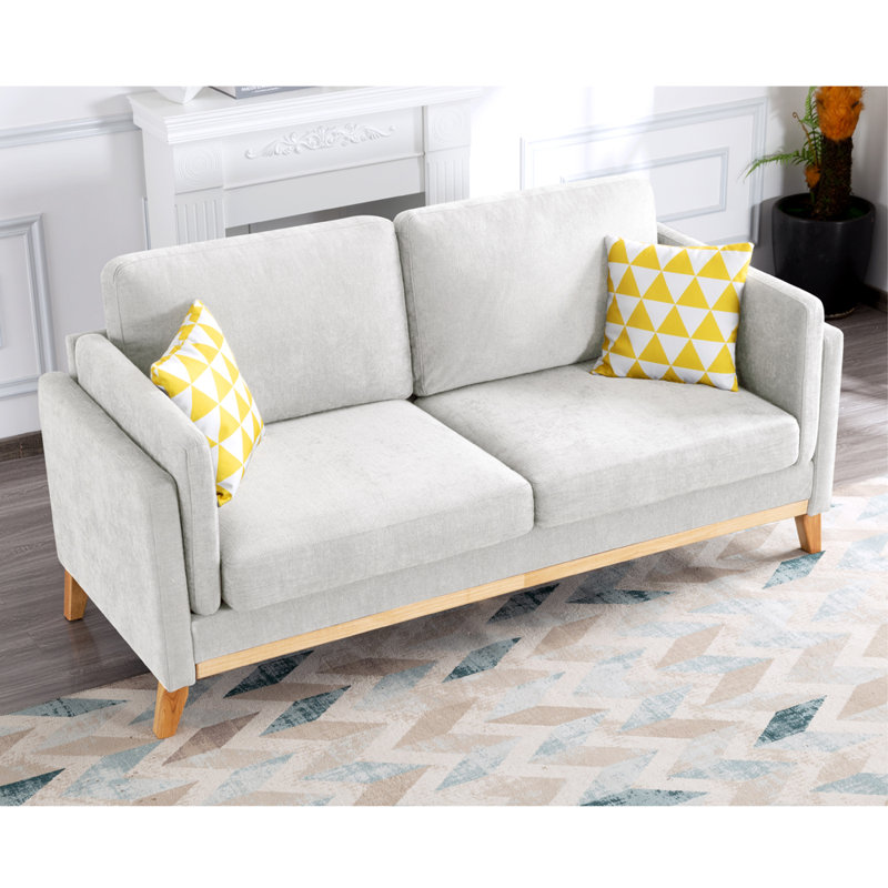 72.4" Upholstered Loveseat, Beige