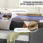 Grey Twin Daybed With Useful Storage. Upholstered. Charging Station & Led. Build
