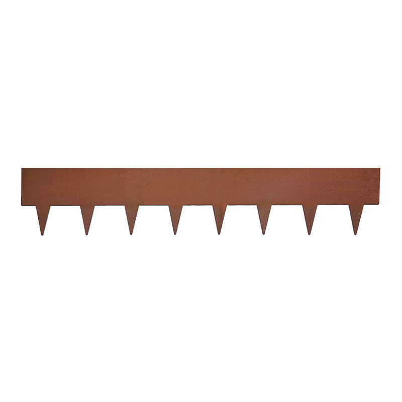 METAL BORDERS 20CM 101cm H x 20cm W Metal Lawn Edging, Rust
