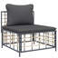 Ensemble de salon de jardin extérieur anthracite