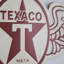 Décoration murale enseigne en métal avec logos ailes Texaco