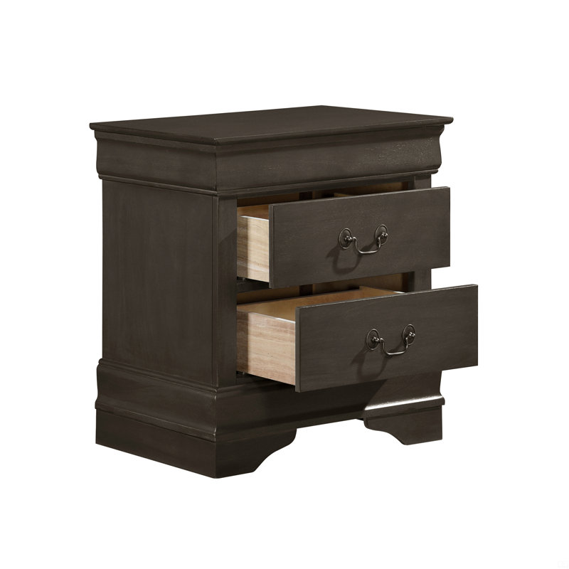Table de chevet 1Pc de 2 tiroirs