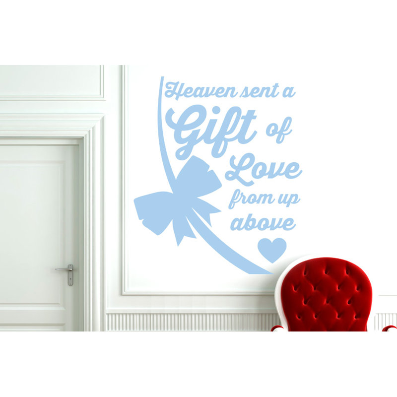 Wall Decal, Light Blue, Large