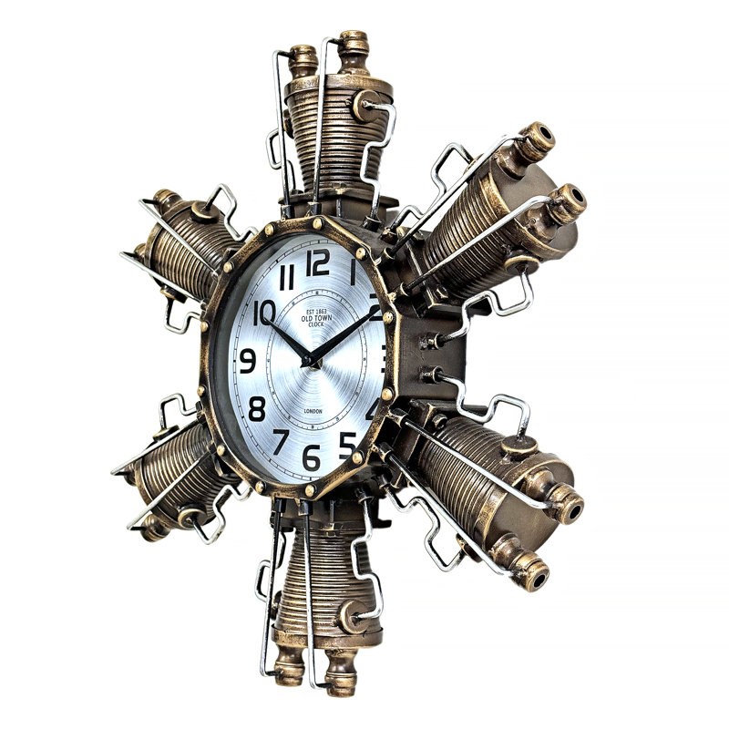 Horloge murale en métal