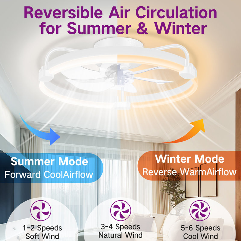 50cm Ceiling Fan with LED Lights