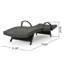 Fauteuil en osier avec accoudoirs Salem