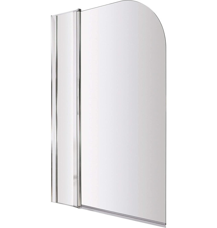 Pacific 1005mm W x 1435mm H Slab Tub Door with Clear Glass