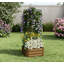 Lit de jardin surélevé galvanisé avec cage-521607292
