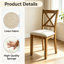 Ensemble de 4 chaises d'appoint rembourrées-1549590611