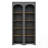 Free Standing 5 Tier Bookshelves, Bookcases Set of 2, Farmhouse Two-Tone Storage Cabinet with Adjustable Shelves, Modern Kitchen Pantry Cabinet for Living Room, Home Office