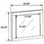 Miroir de commode Litchfield chêne gris
