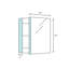 R3 Series Recessed or Surface Mount Frameless Medicine Cabinet with 3 Adjustable Shelves-555572161