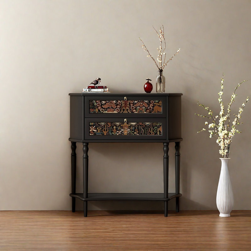 Retro Multifunctional Art Console Table