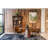 Caldera 48" Round Dining With Lava Marble And Dark Oak Base