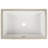 DeerValley 24" x 16" White Ceramic Rectangular Undermount Bathroom Sink with Flat Overflow