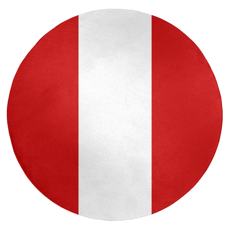 Tapis de zone rouge, Rond 5 pi