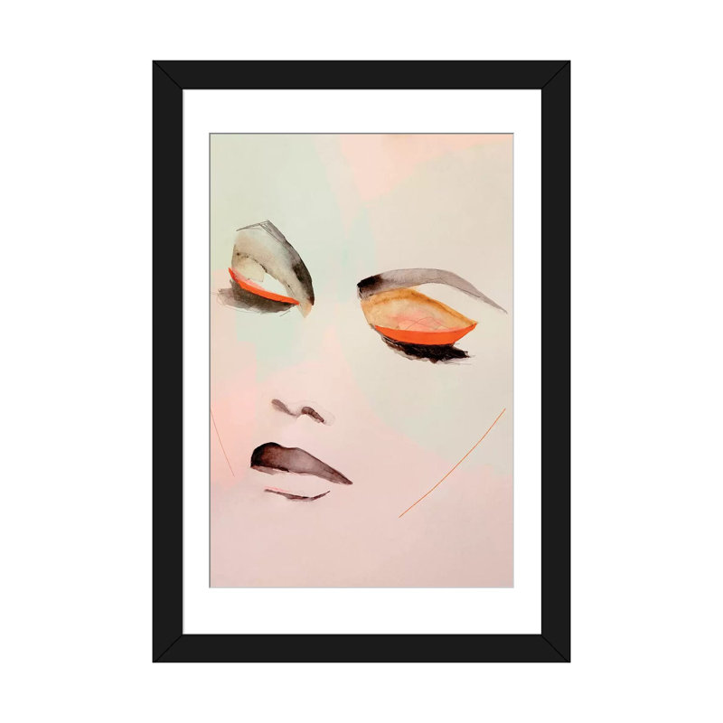 «Air», reproduction sur toile, Papier avec cadre noir, Blanc, H 32 po x l 24 po x P 1 po