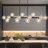 16 - Lights Mid Century Chandelier Black Sputnik Chandelier For Dining Room Linear Chandelier