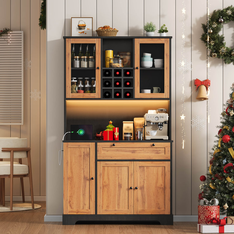 180cm Kitchen Pantry, Natural
