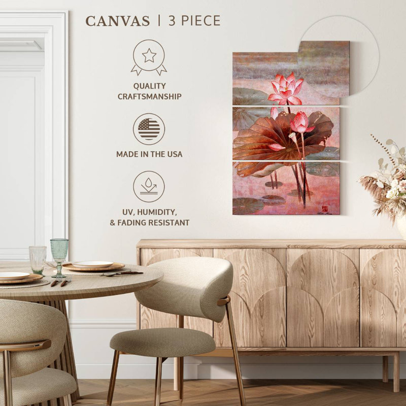 Harnek Lotus lumière d'automne, H 32 po x l 20 po
