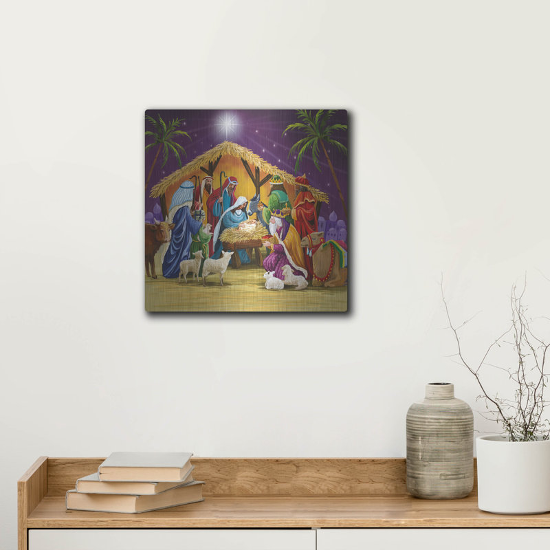  «Manger Gathering» par Elle Media Group SA, art mural en métal, 12 po x 12 po, H 12 po x l 12 po
