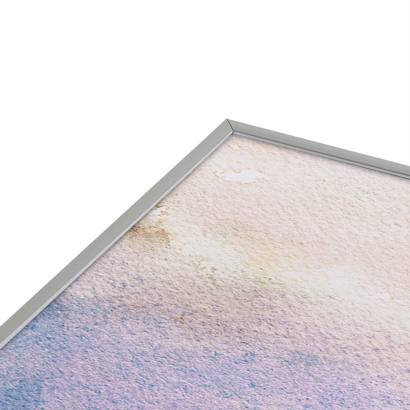 «Seashore Sunset» par Rosie Brown - reproduction de cadre photo, H 10 po x l 10 po x P 1 po, Argent