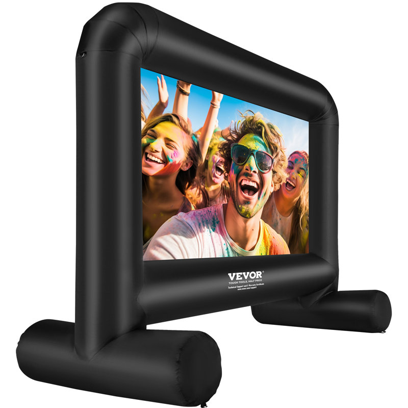 VEVOR 14 FT Black Inflatable Outdoor Movie Screen