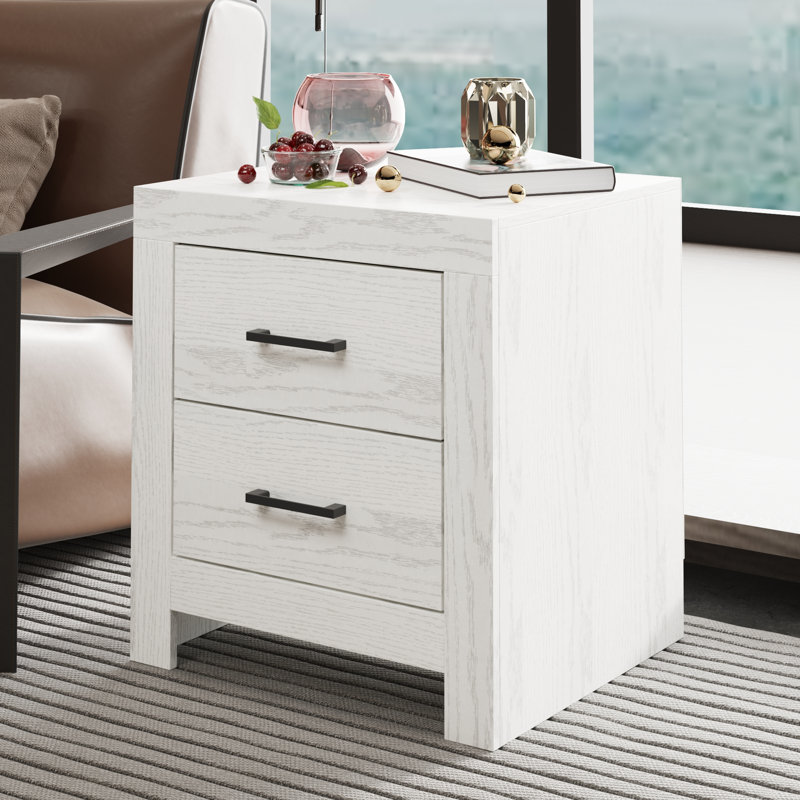Table de bout à 19 tiroirs H 19,7 po, Gris