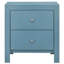 Table de chevet compacte l 25 po x H 22 po x P 17 po avec rangement à tiroirs style transitionnel deux po pour chambre à coucher
