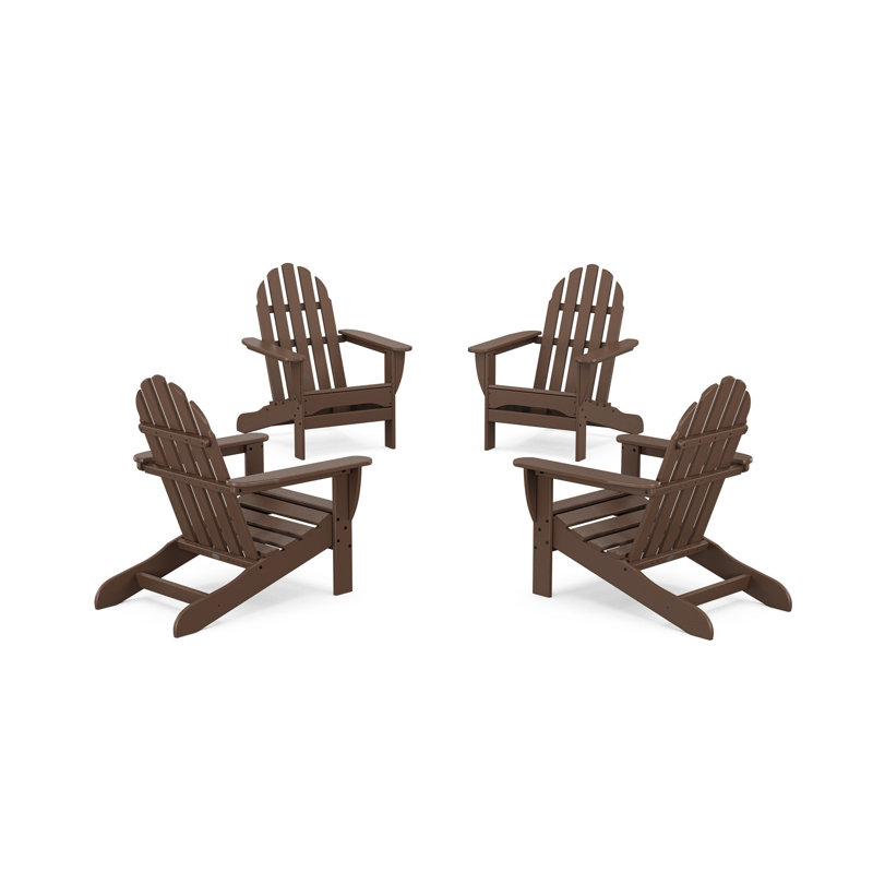 Ensemble de conversation classique Adirondack POLYWOOD, Acajou