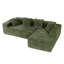 Modern Oversized Corner Sofa L-Shaped Corduroy Sofa With Storage Pockets -1513385610-1513385623