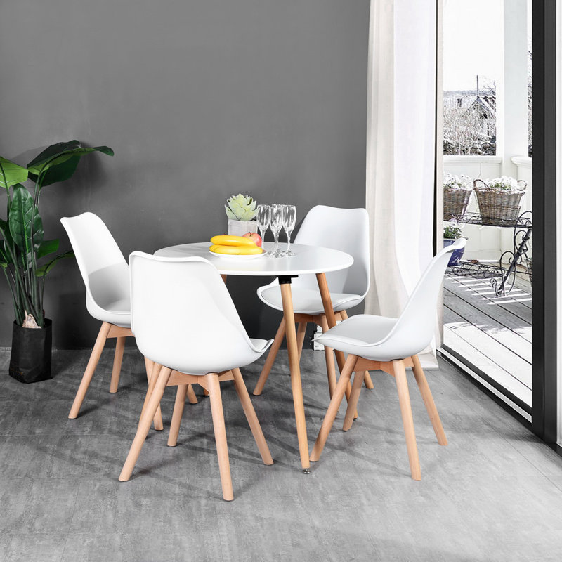 Kingstyn Round Dining Table, White
