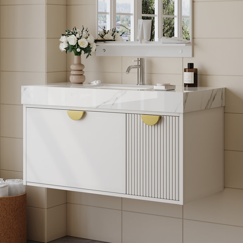 35.4" Single Bathroom Vanity with Top