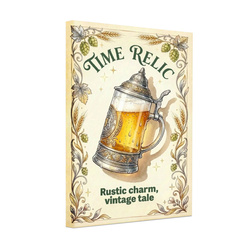 Tasse à bière relique Fashion Time, H 18 po x l 12 po