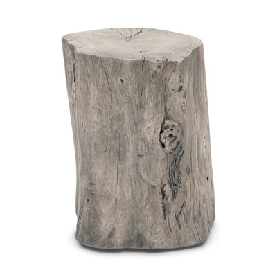 Brookleigh Solid Wood Stump Accent Stool