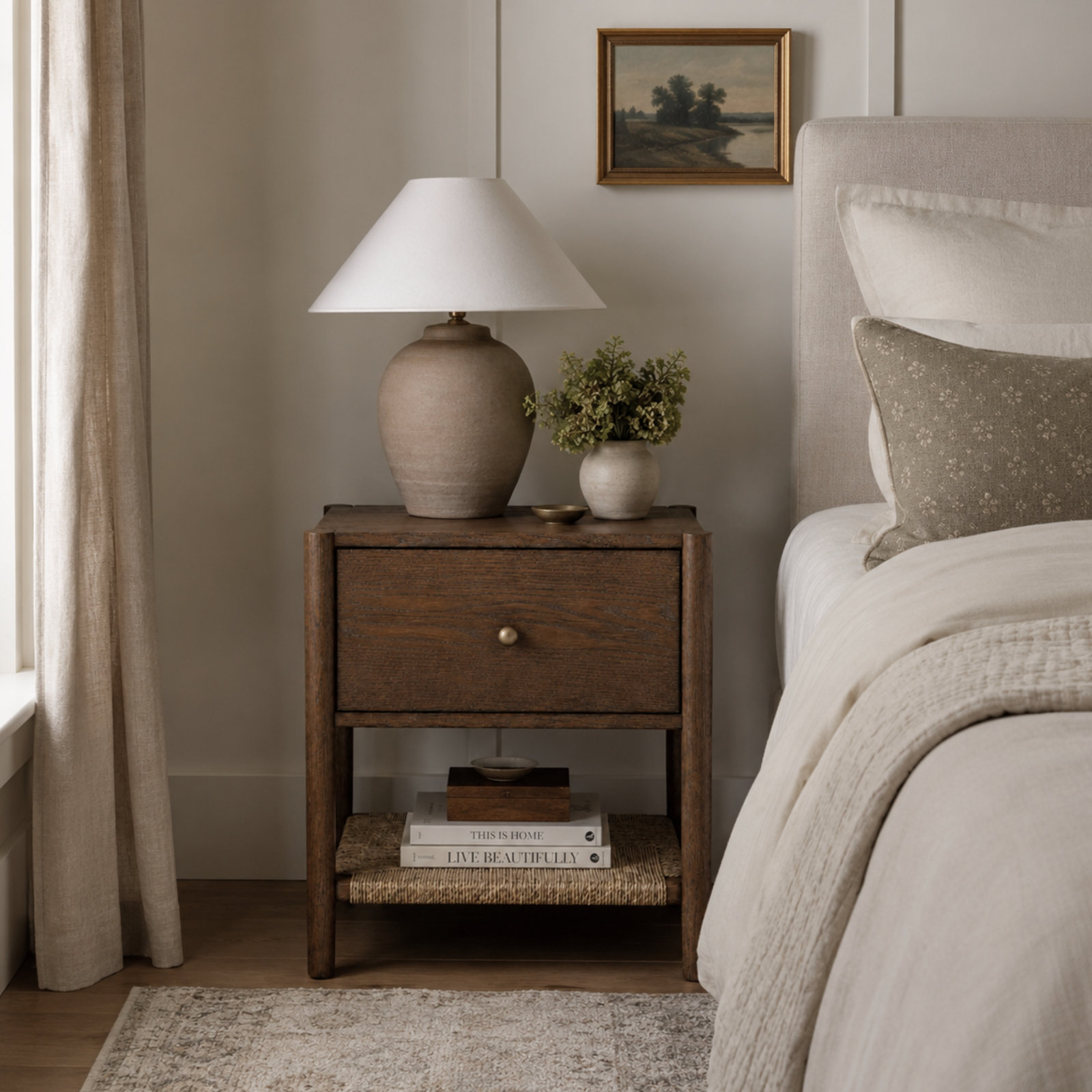 21.5'' W Nightstand, Walnut