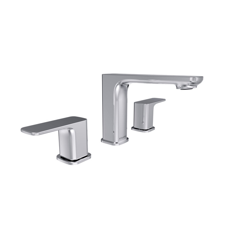 Robinet de salle de bain espacé avec ensemble de bonde Lulani, Chrome