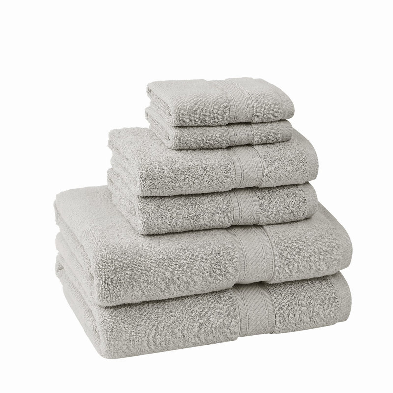  Regal Plush Towel Sets, Light Gray