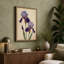 Purple Iris Study Botanical - Wrapped Canvas-1797624626-1797624627