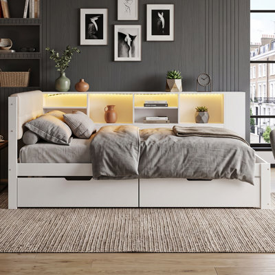 Smart Storage Daybeds Upholstered Velvet Daybed