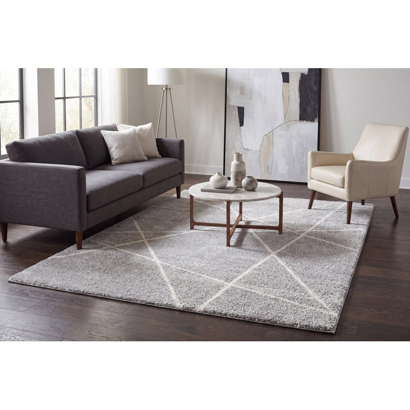 MEHARI 7.10X10.10 23277-5262 GREY/IVORY, Rectangle 7'10" x 10'10"