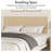 Metal Bed Frame with Rattan Headboard-795227634-797003968