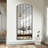 Anmay Metal Flat Mirror with Window Pane Design
