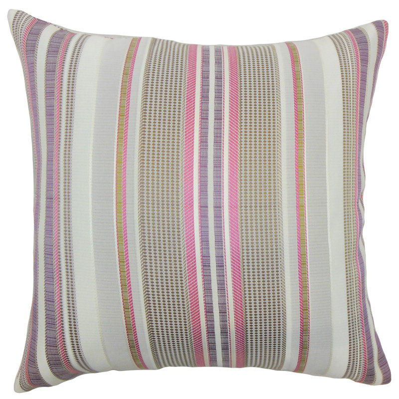 Striped Reversible Throw Pillow, 18" x 18"