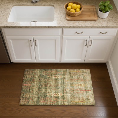 Premium Machine Washable Mayfield AMF1922 Floral Rug